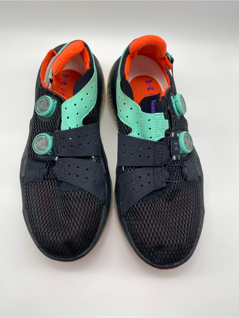 Size 11 Under Armour Speedland x HOVR Infinite Mega Black Comet Green Men’s - Picture 2 of 10